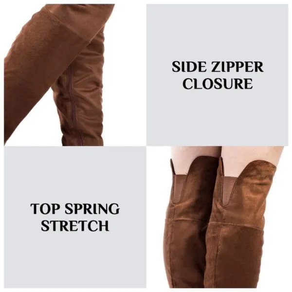 Brown Suede Knee - Image 3