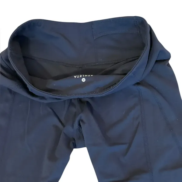 Athleta Flare Leg Yoga Legging Pants Navy Blue Womens Size Medium - Image 3
