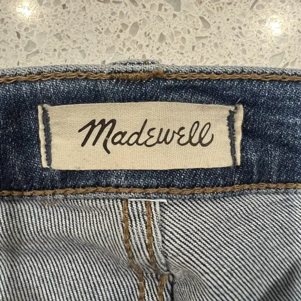 Madewell Size 26 Jeans 9" Mid Rise Skinny Crop Button Front Tencel Denim Edition - Image 7