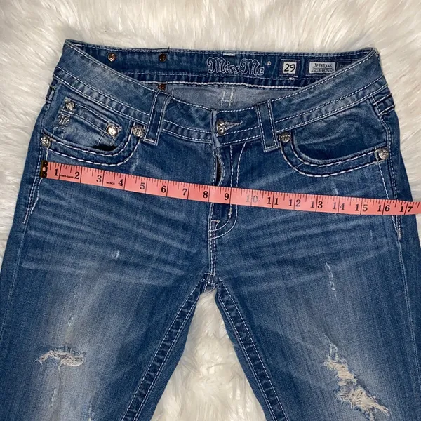 Miss Me 29 ankle skinny Women’s Distressed Blue Slim Jeans - Image 14