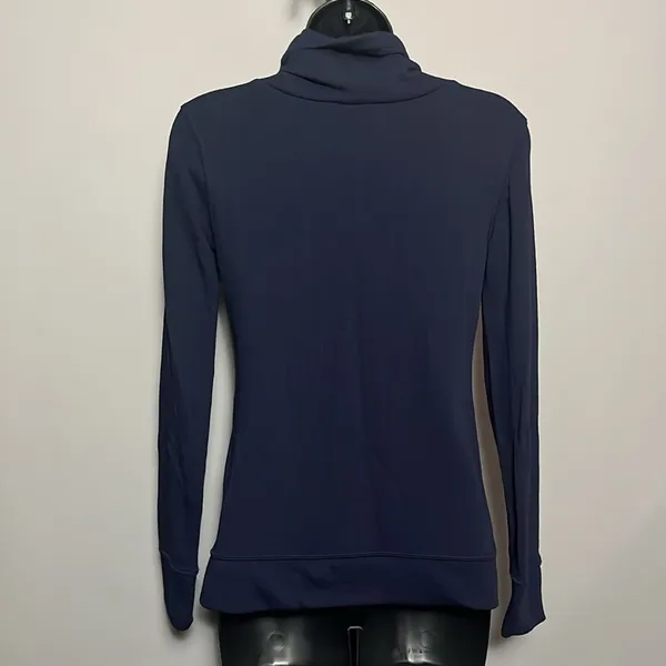 Lilly Pulitzer Hillary Pullover Cowl Neck Navy Blue XS - Image 3