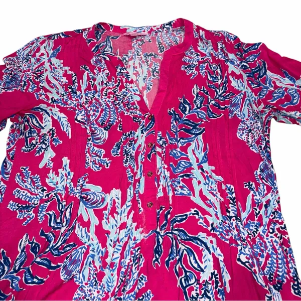 Lilly Pulitzer Pink Samba Sarasota Tunic Dress size XL - Image 6
