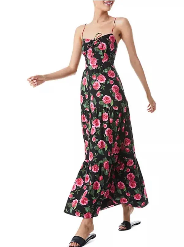Alice and Olivia Chantay Tiered Sleeveless Maxi Dress size 4 - Image 4