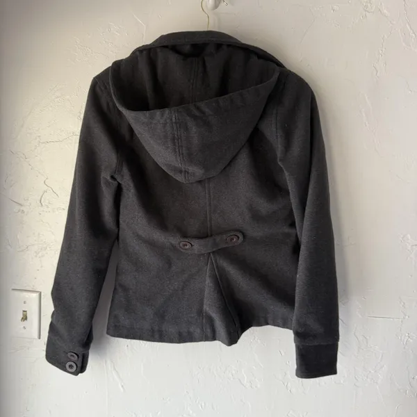 O'Neill Jacket Western Small Aztec‎ Stripe Hooded Button Peacoat Southwest - Image 7