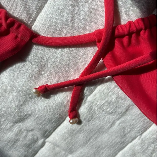 New Belle The Label x Free People Palmera Med Red String Bikini top - Image 6