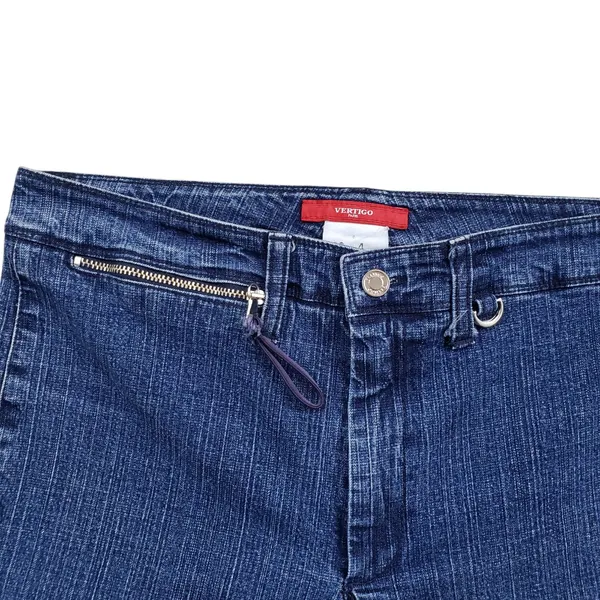 Vintage Vertigo Paris Bootcut Jeans Womens Size 4 Denim France Y2K - Image 10