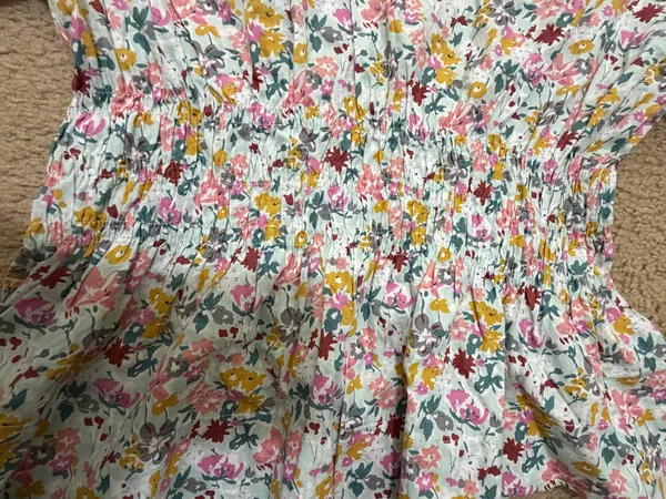 Multi colored floral babydoll top - Image 3
