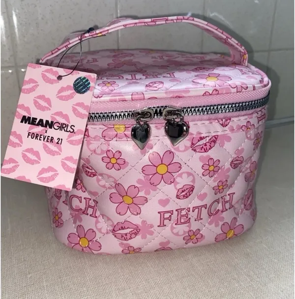 Mean Girls x Forever 21 FETCH Makeup Cosmetic Case Pink NWT - Image 4