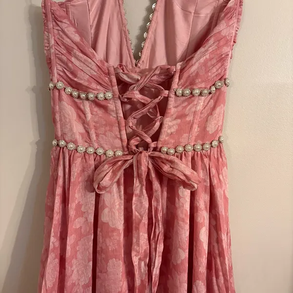 V. Chapman The Scarlette Dress in Pink Peony Print - Image 8