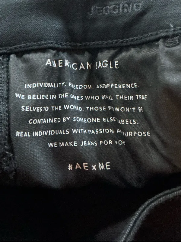 American Eagle Outfitters Black Skinny High-Rise‎ Jeans - Image 3