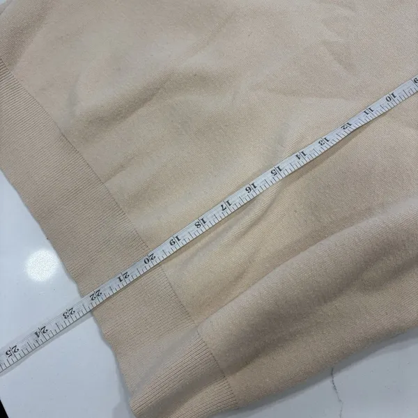 All:Row Sweater Womens Size Large Cream Crew Neck Elegant Classic Minimalist - Image 4