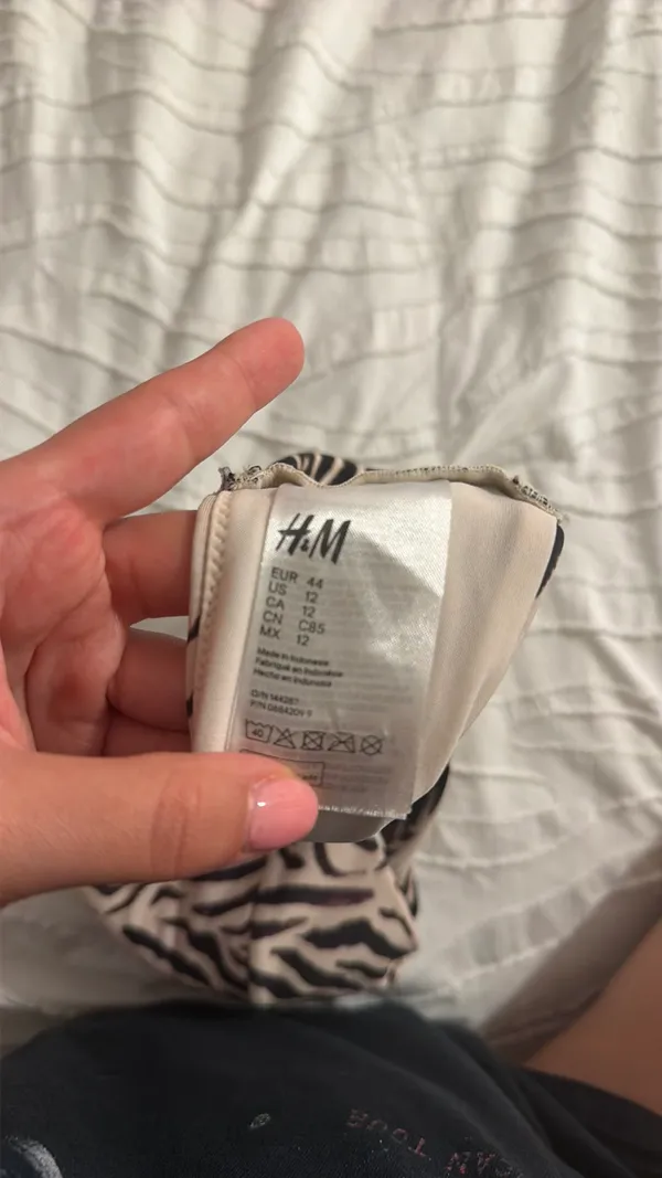 H&M Zebra Bikini Top - Image 2