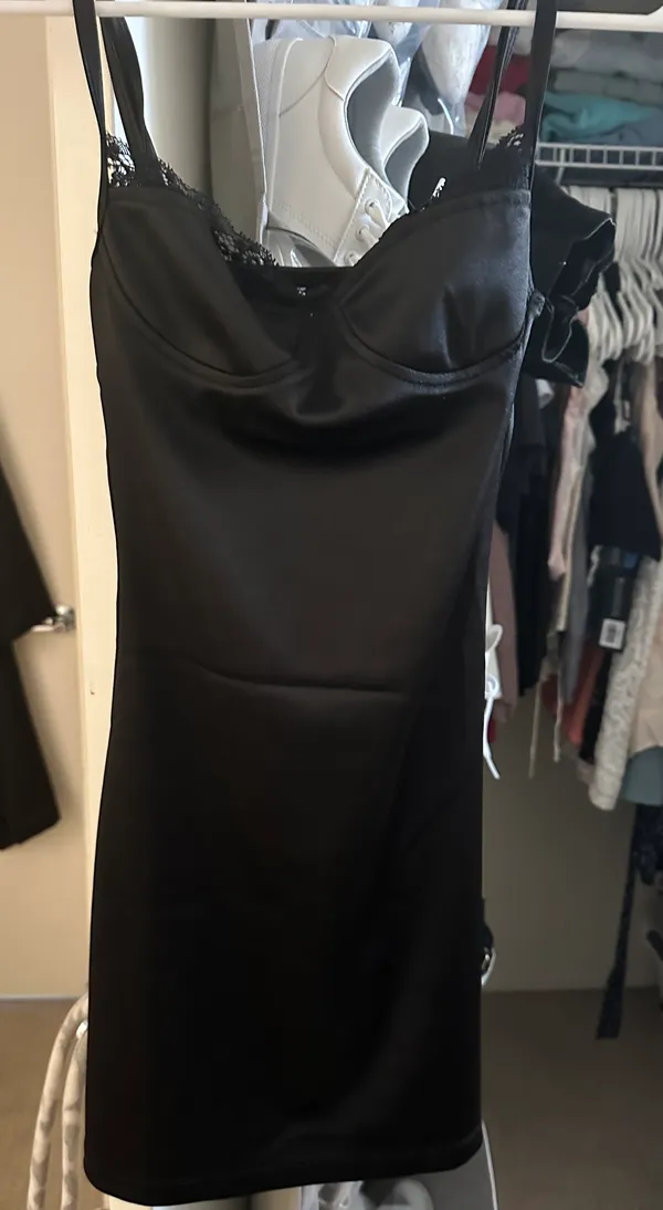 Princess Polly Black Mini Dress - Image 4
