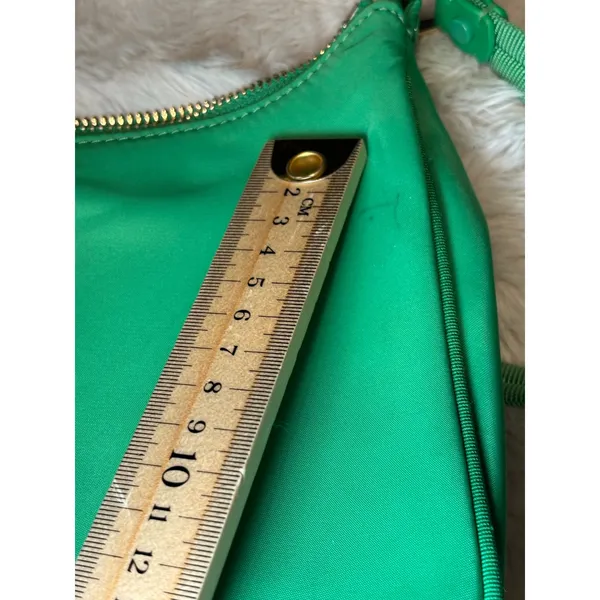 Kate Spade New York Green Nylon Shoulder Bag Small Top Zip Handbag - Image 3
