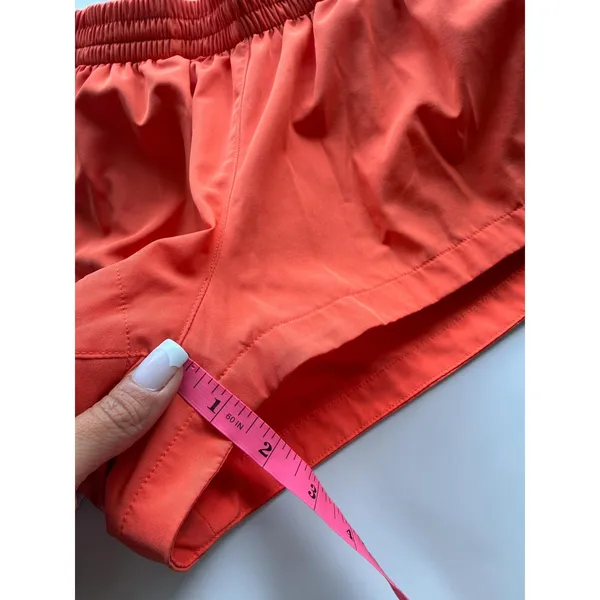 Pink Victoria's Secret Running Shorts Orange Blue Stripe Athletic Gym‎ Womens S - Image 5