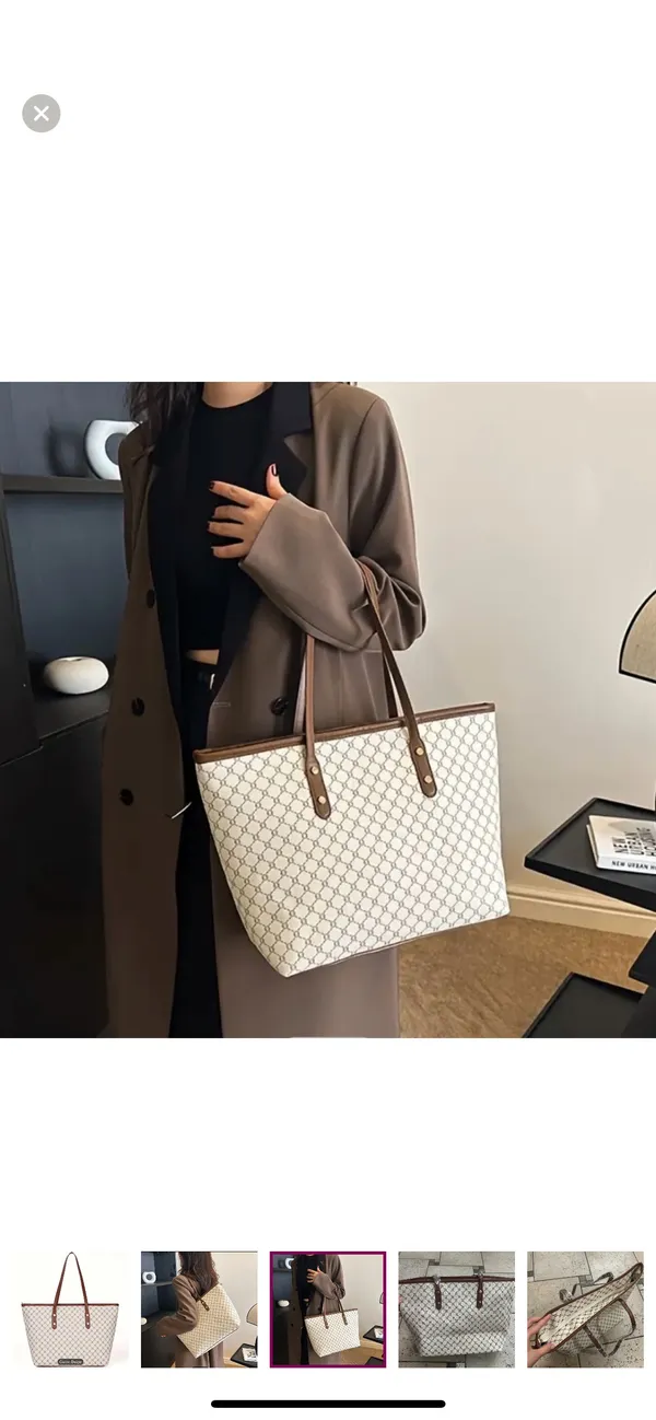 New women large tote with zipper - Image 5