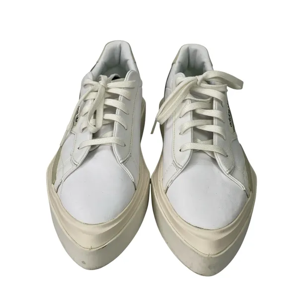 Adidas Hypersleek Women's Cream White Platform Lace Athletic Sneakers Shoes S47 - Image 2