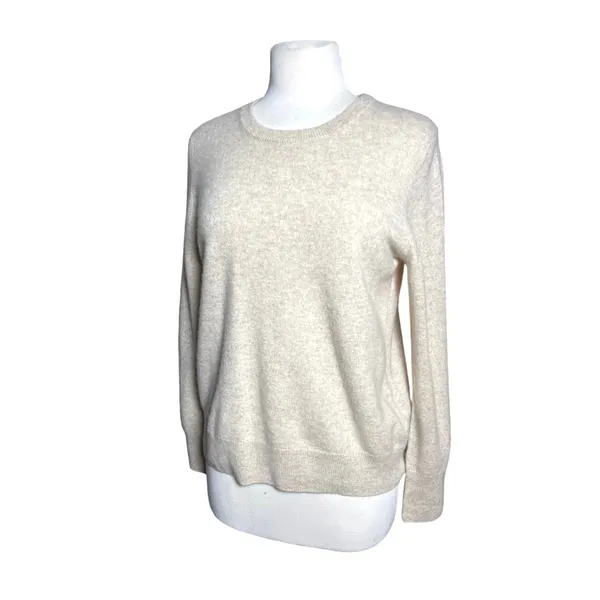 NADAAM Women’s The Original Cashmere Crewneck Sweater in Oat - Image 4