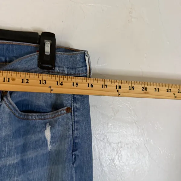 Lucky Brand Y2k Size 8‎ 29 Inseam Distressed Blue Denim Skinny Jeans Mid Rise - Image 7