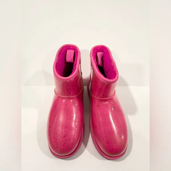 UGG Pink Clear Mini Boots Women’s 7 Waterproof Shearling Cozy Winter - Image 2