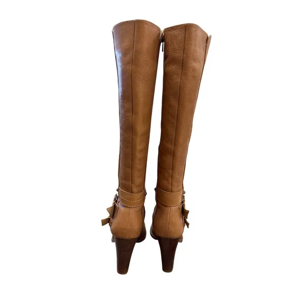 Nine West Womens Brown Leather Knee-High Boots Size 7.5M SKU 7166 - Image 6