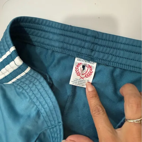 Vintage Y2K Abercrombie & Fitch Teal Tennis Mini Skirt XS Sporty Preppy A&F - Image 4