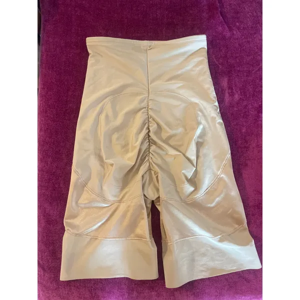 MIRACLESUIT *BEIGE COLOR* Shapewear Shorts Thighs Tummy Waist Slimming Large L - Image 6