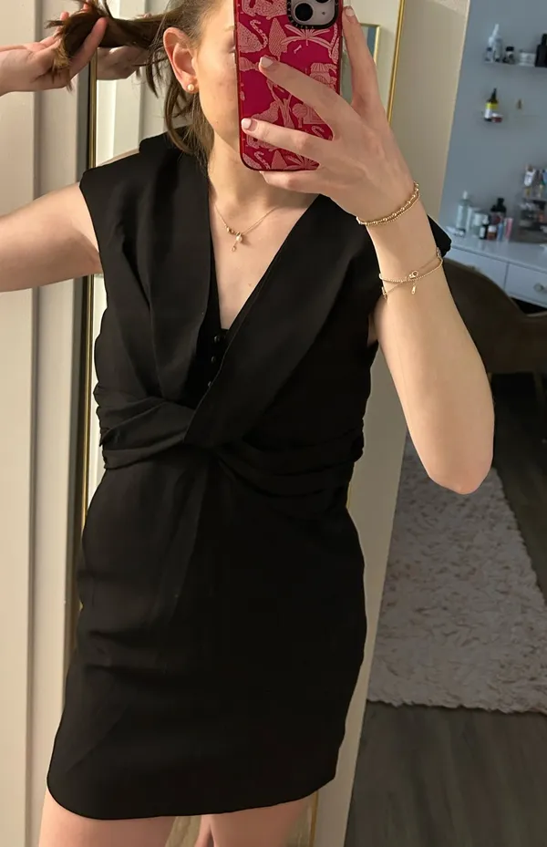 Saturday Club Wide Shoulder Dress - Image 5