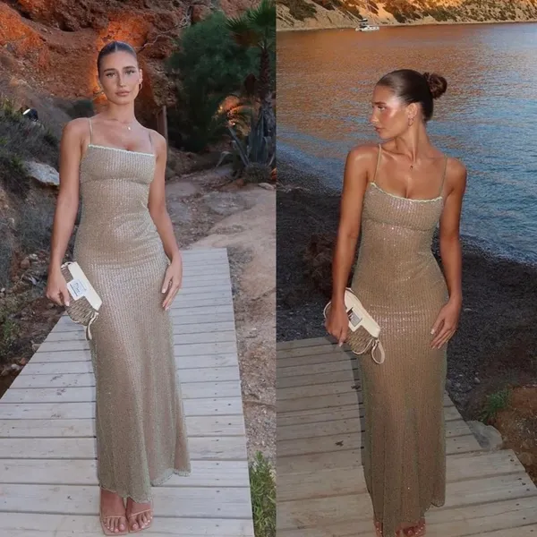 LIMITED EDITION House‎ of CB XL 'Alondra' Cafe Au Lait Beaded Maxi Dress NWOT XL - Image 2