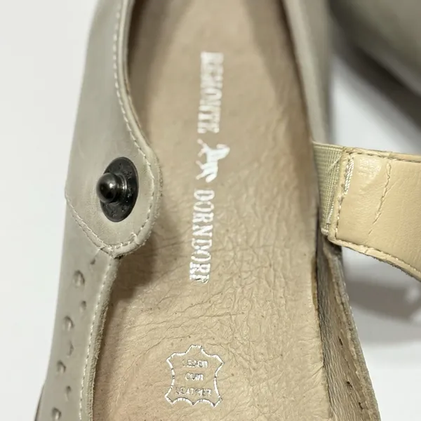 Remonte Mary Jane Comfort Pumps Beige Leather Women’s Size 38(7.5) - Image 11
