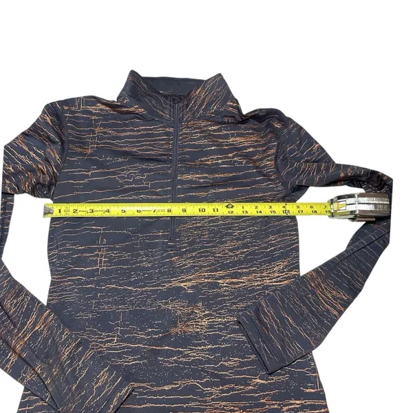 Nike Pro HyperWarm Victory Half Zip Large Copper Dark Charcoal Long Sleeve Run - Image 7