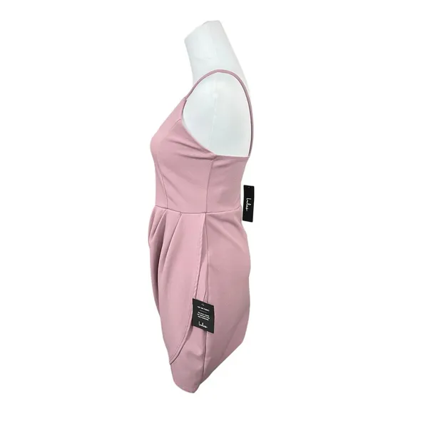 Lulu's Forever My Girl Mini Dress Pink MEDIUM Tulip Skirt Pastel Sleeveless Chic - Image 3