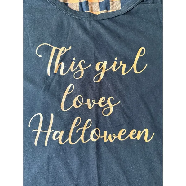 Fabulous Women's 2PC‎ "This Girl Loves Halloween" Pajamas set Size Small - Image 6