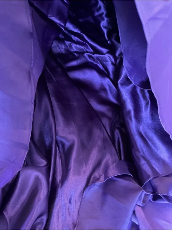 Vienna Prom Bold Purple Satin Ball Gown Size 2 NWT - Image 15