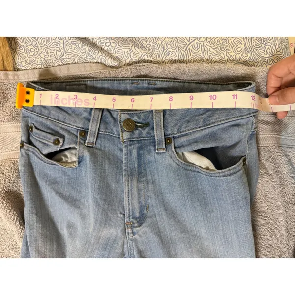 L.L.Bean Bean Flex Jeans Straight Women Size 2 Stretch Pockets Mid Rise Zip - Image 4