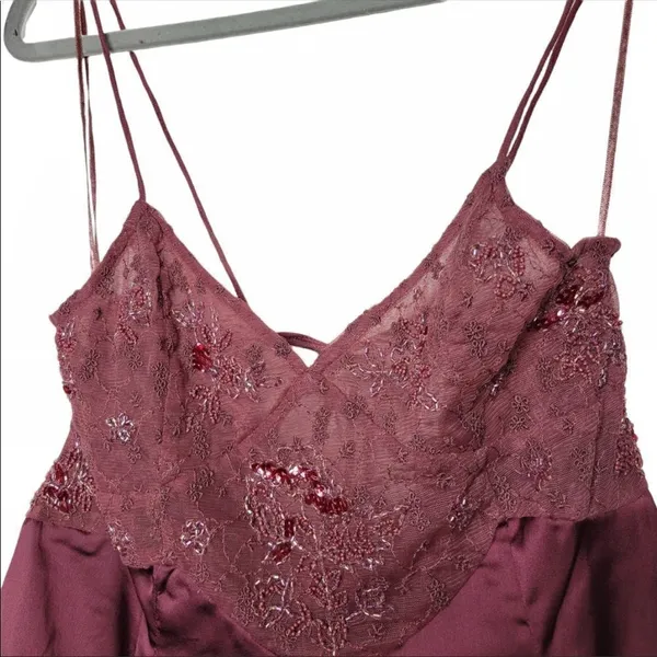 Free People ✨NWOT✨ Beaded Lace Satin Cami✨ - Image 4
