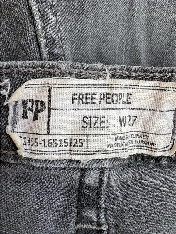 Free People Women's Denim Jeans Size W27 Studded Detail - Image 3