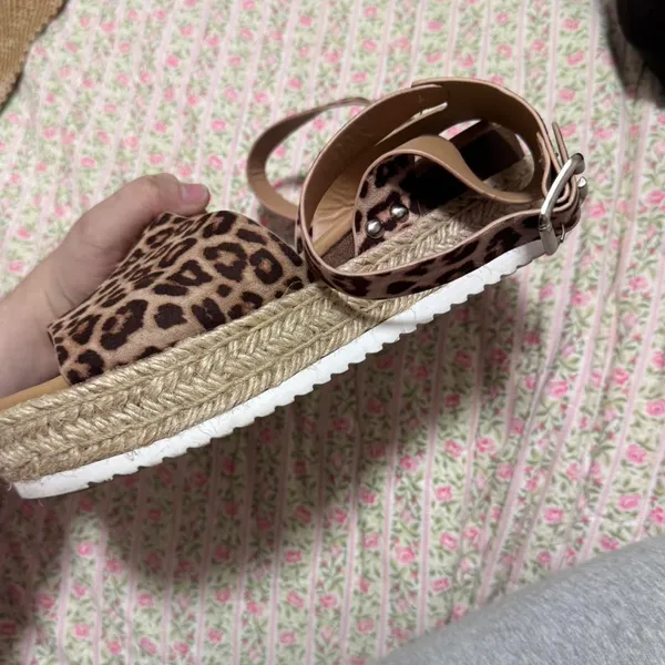 Soda Leopard print sandals - Image 3
