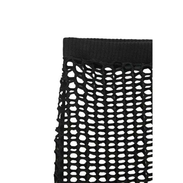 ZARA Crochet Maxi Skirt Black Cover-Up Beach Size Small NEW Cotton Knit - Image 2