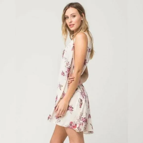 Free People Tree Swing Floral Sleeveless Tunic Mini Boho Dress S - Image 5