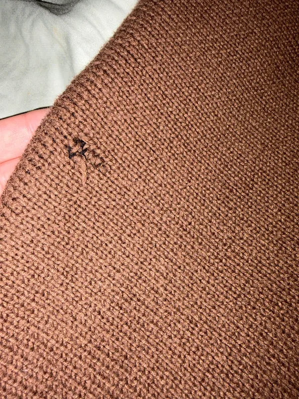 Essentials Brown Knitted Crewneck - Image 6