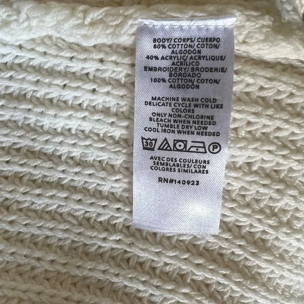 Loft Women’s Cream Color V Neck Sweater 15 - Image 4