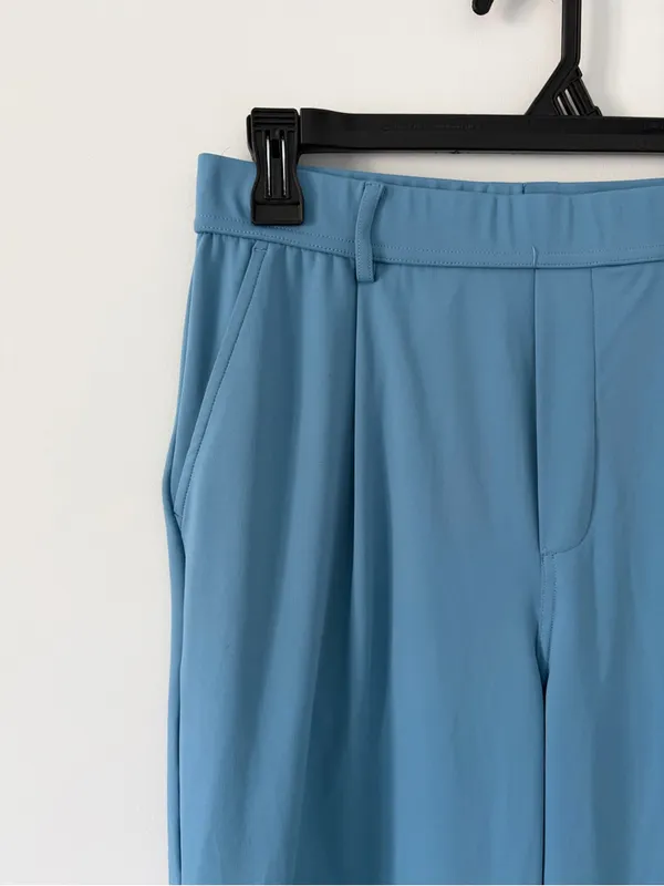 Halara High Waisted Flex Body Sculpt Wide Leg Trouser Pants Light Blue M - Image 2