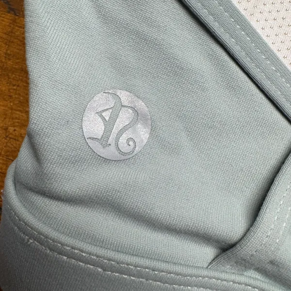 Light‎ Blue Strappy Sports Bra Size M Yoga Workout Fitness Athleisure - Image 3