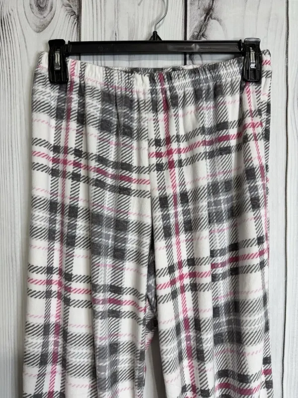 Nautica Pajama Set Plaid Flannel Long Sleeve Button Up Shirt Pant Sz L 14-16 - Image 4