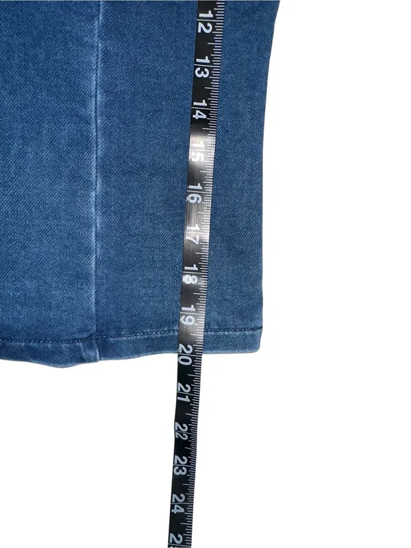Anthropologie Dolan Left Coast Denim-Knit Shirting Twofer Top LARGE - Image 8