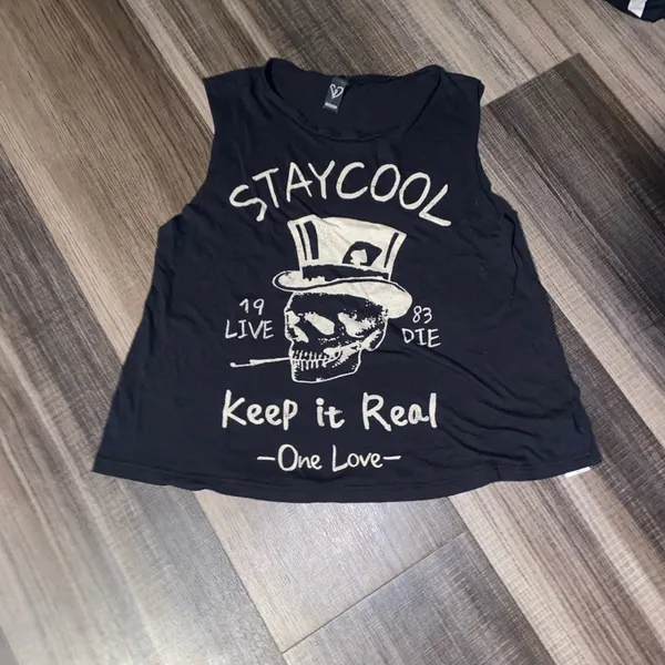 Windsor Black Graphic Tank Top - Image 9