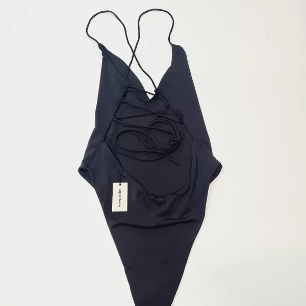 Superdown Rose One Piece in Black - Image 11