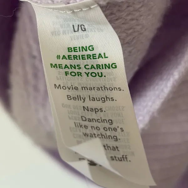 Aerie CozyUp Waffle Polo Sweater Lavender Dawn Purple Oversized Baggy Knit - Image 11