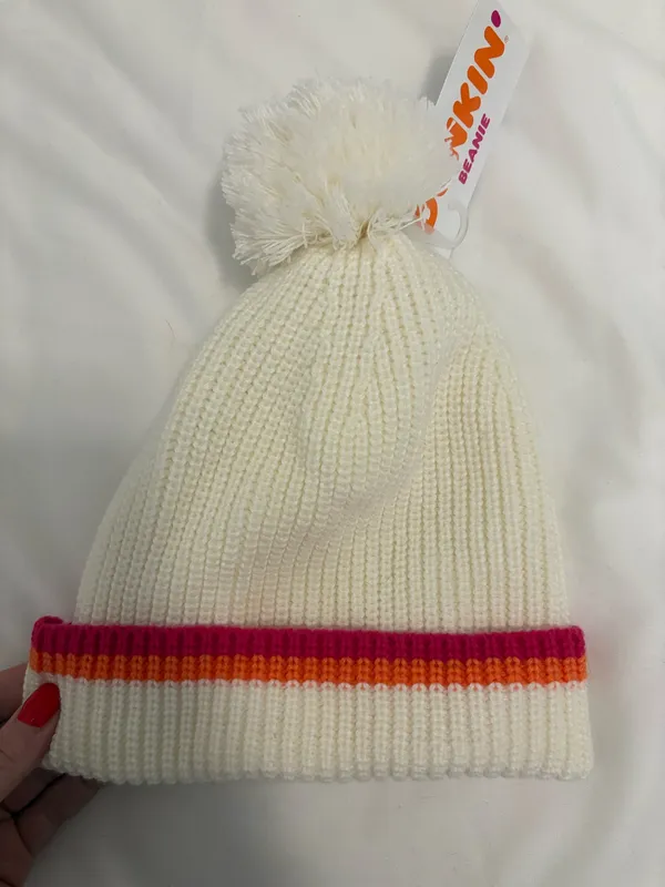 Dunkin Donuts Beanie White - Image 2